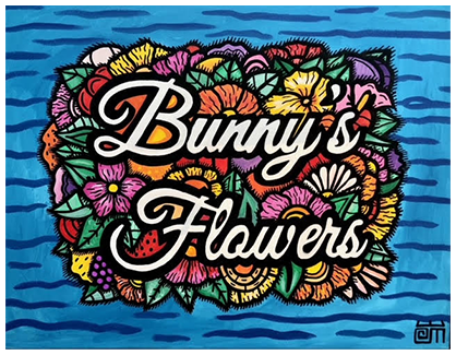 Bunny Flowers Logo